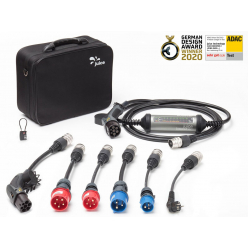 Carplug chargeur mobile Helectron S216 - 12m - 6 à 16A – Type 2 – 3,7kW –  Prise domestique - Câbles avec boîtier Type 2 - Carplug