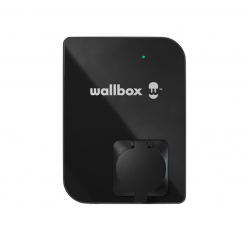 Pack Borne de recharge WALLBOX Pulsar Plus - câble attaché 7m Type 2 - 1,4  à 7,4kW - monophasé - Bluetooth - Wifi - WallBox - Carplug